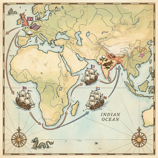 ইউরোপ থেকে বাংলায় বাণিজ্য পথ